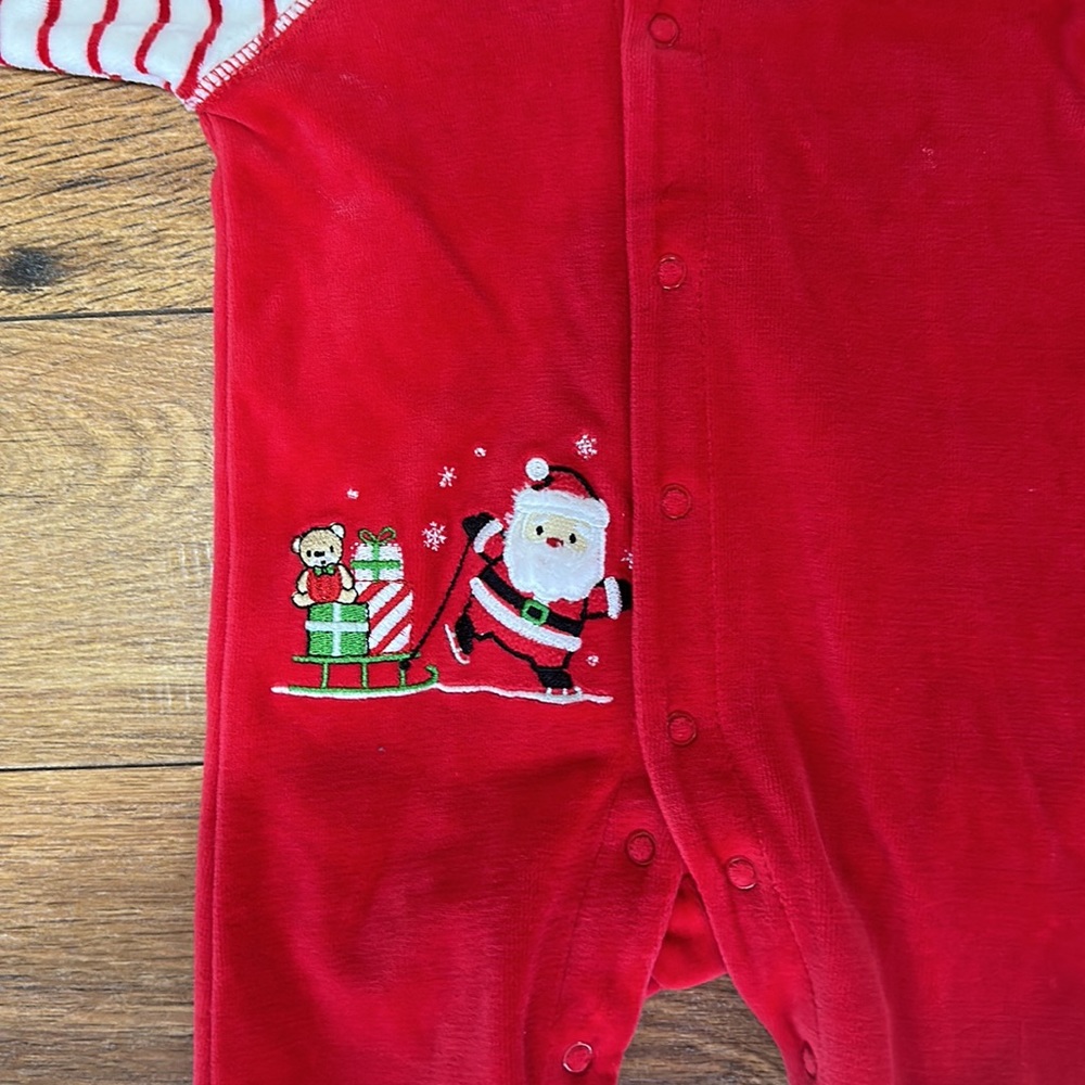 Little Me Boy Christmas Outfir - Picture 2 of 5